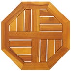 vidaXL Tafelblad achthoekig 40x40x2 cm massief acaciahout, Verzenden, Nieuw