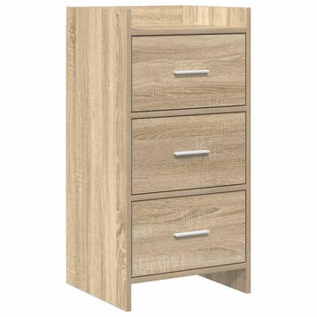 vidaXL Dressoir Sonoma Eiken 40 x 36 x 80 cm Bewerkt hout, Verzenden, Nieuw