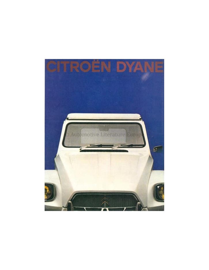 1970 CITROEN DYANE BROCHURE NEDERLANDS, Boeken, Auto's | Folders en Tijdschriften, Ophalen of Verzenden