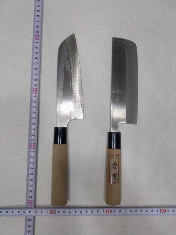 Keukenmes - Staal, Hout - Jordanië - Japans vervaardigd,, Antiek en Kunst