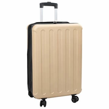 vidaXL Koffer met slot champagne 43 x 27 x 66 cm ABS, Handtassen en Accessoires, Koffers, Verzenden, Nieuw