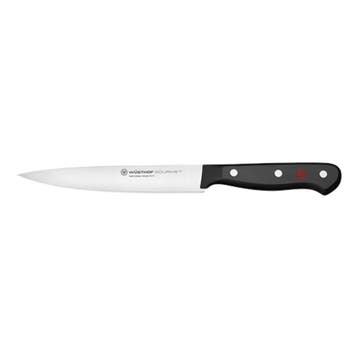 Vleesmes | GOURMET | RVS | Zwart | Lengte 285mm Wüsthof, Verzenden, Nieuw in verpakking