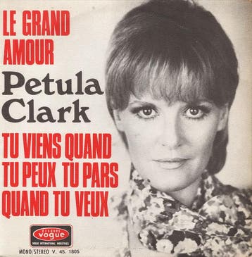 Petula Clark - Le Grand Amour / Tu Viens Quand Tu Peux Tu Pa, CD & DVD, Vinyles | Pop, Verzenden