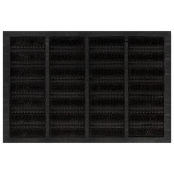 vidaXL Deurmat rechthoekig 40x60 cm rubber en kokosvezel, Verzenden