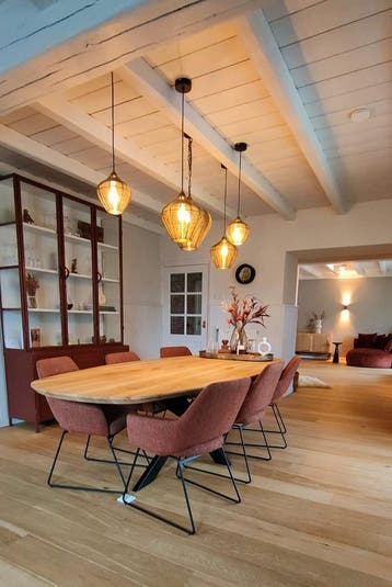 Eettafel Deens ovaal massief eiken, Huis en Inrichting, 100 tot 150 cm, Verzenden, Eikenhout, Vijf personen of meer