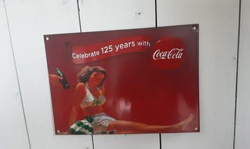 Coca-Cola - Reclamebord - Emaille, Antiek en Kunst
