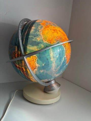 Globe - Paul Oestergaard - Globus politiek-fysiek -, Antiquités & Art, Curiosités & Brocante