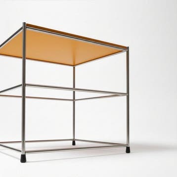 Bijzettafel - Chroom, Staal - Tafel gebaseerd op USM