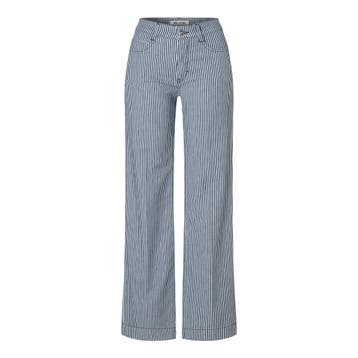 MAC • gestreepte Wide jeans • 36, Kleding | Dames, MAC, Nieuw, Maat 36 (S), Verzenden