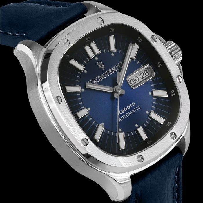 Tecnotempo - Automatic - Reborn - Blue dial - Zonder, Bijoux, Sacs & Beauté, Montres | Hommes