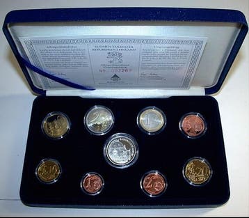 3,88 Euro,munten set 1 Cent-2 Euro mit zilverj 2002 Finnl..., Verzenden, België