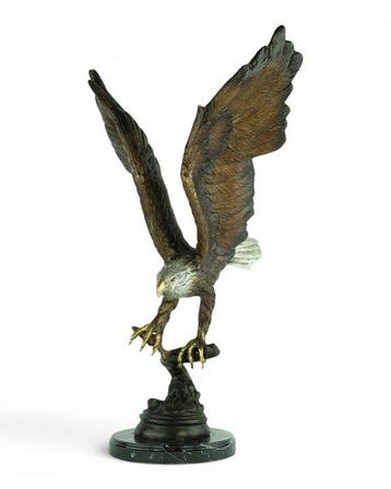 G. Lorenzo - sculptuur, Fishing Eagle - 59 cm - Brons,