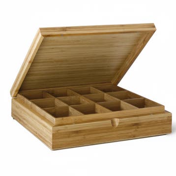 Bredemeijer - Theedoos - Bamboe - 12-vaks, Verzenden, Nieuw