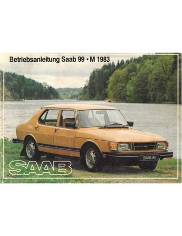 1983 SAAB 99 INSTRUCTIEBOEKJE DUITS, Ophalen of Verzenden