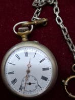 Zakhorloge Fraaie deksel achterkant mooie wijzerplaat - met