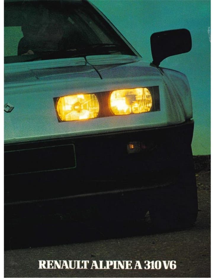 1983 ALPINE A310 V6 BROCHURE GERMAN, Livres, Autos | Brochures & Magazines