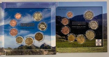 Andorra. Year Set (BU) 2015/2017 (2 sets) (Zonder