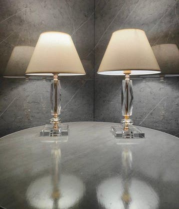 Artelight - N HUSSAIN - Tafellamp (2) - klassiek - Kristal -