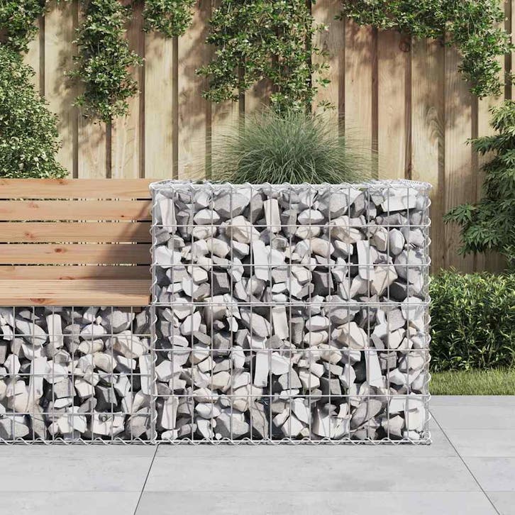 vidaXL Schanskorf 70x70x65 cm gegalvaniseerd ijzer, Jardin & Terrasse, Pots de fleurs, Envoi