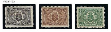 België 1921 - Spoorwegreeks Rijkswapen - TR128/34, Postzegels en Munten, Gestempeld