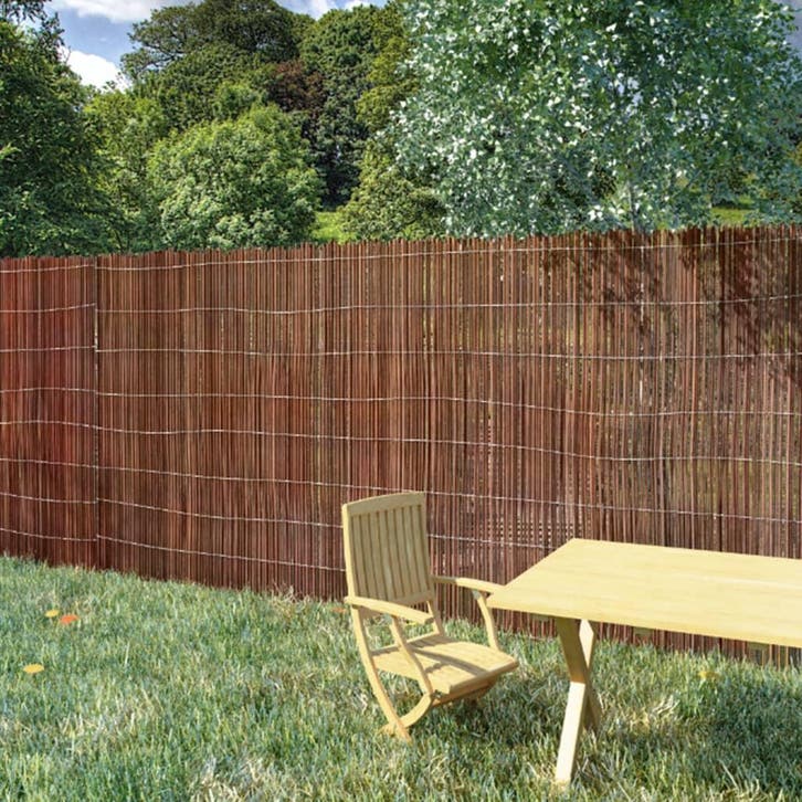 vidaXL Scherm 5x1 m wilgenhout, Tuin en Terras, Tuinhekken en Hekwerk, Nieuw, Verzenden