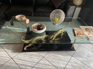 Middentafel - Gepatineerd brons - Tavolino Jaguar, Nieuw
