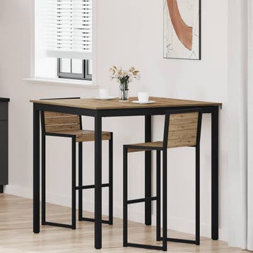 vidaXL Staande Bartafel Bewerkt hout, Verzenden