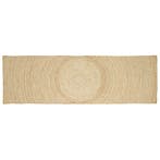 vidaXL Tapijt Natuurlijk en Wit 80 x 200 cm Jute, Maison & Meubles, Ameublement | Tapis & Moquettes, Verzenden