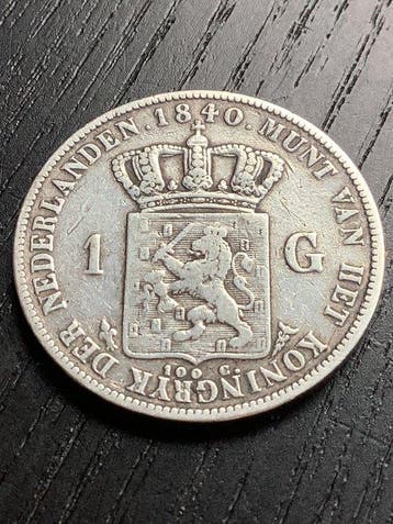 Nederland. Willem I. 1 Gulden 1840 (Zonder minimumprijs)