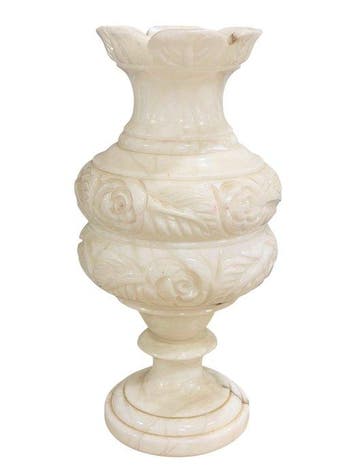 Vase - Lampe interne - Marbre - Reliefs de Rosas, Nieuw