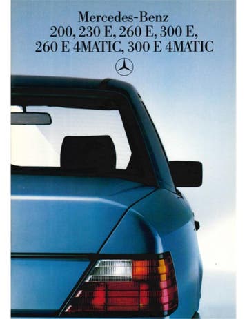 1986 MERCEDES BENZ E KLASSE BROCHURE DUITS, Nieuw
