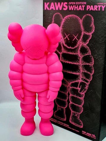 Kaws (1974) - NO RESERVE Kaws What Party Pink 2021