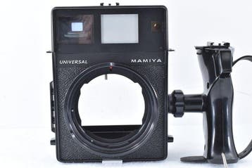 Mamiya Universal Press + Mamiya-Sekor P 4.7/127mm + Handle +, Audio, Tv en Foto, Fotocamera's Analoog, Nieuw