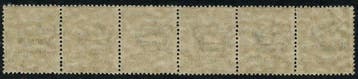 Italië 1919 - Trentino, 5 heller. Mooie strook van 5 met de
