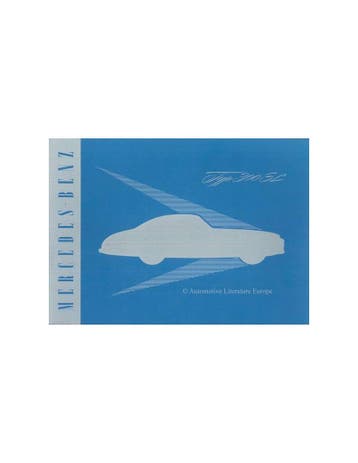 1955 MERCEDES BENZ 300 SL BROCHURE DUITS, Ophalen of Verzenden