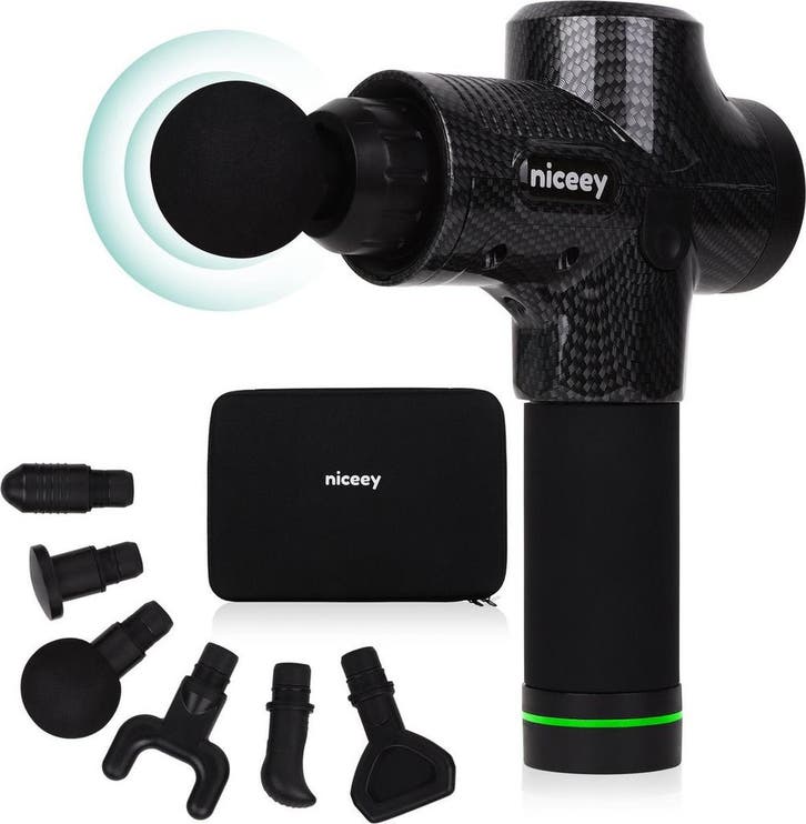 2dekans | Niceey Massage Gun Pro - 30 Standen Draadloos - 6, Sport en Fitness, Massageproducten, Ophalen of Verzenden