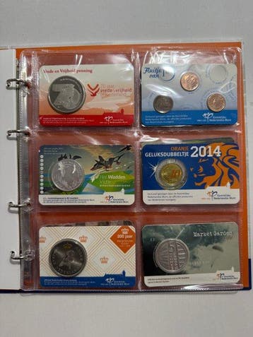 Nederland. Coincard 2014 /2019 (12 stuks) (Zonder