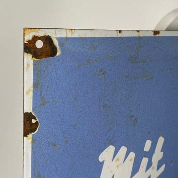 Nivea - Emaille bord - 60x40cm - Gemaakt van dikke