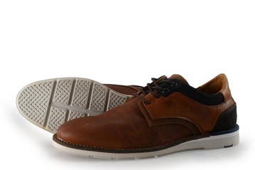 Bullboxer Veterschoenen in maat 40 Cognac, Kleding | Heren, Schoenen, Overige kleuren, Verzenden, Zo goed als nieuw, Bullboxer
