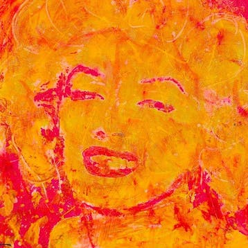 Joaquim Falco - MARILYN IN YELLOW PURPLE XL, Antiek en Kunst