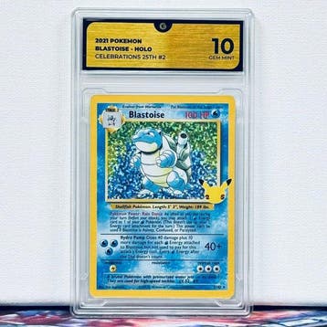 Pokémon Graded card - BLASTOISE HOLO 2 - Pokémon - GG 10