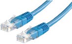 Value 1m Cat6 UTP Blauw Nieuw, Computers en Software, Pc- en Netwerkkabels, Ophalen of Verzenden, Zo goed als nieuw