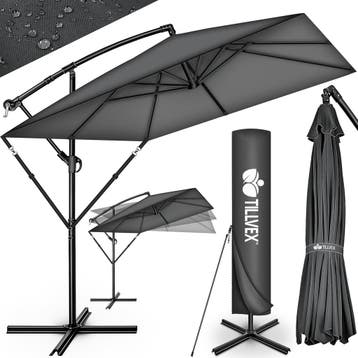 Zweefparasol - Tuinparasol - Parasol 235 cm - Met voet - Met, Verzenden, Nieuw