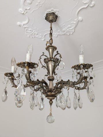 Lustre - Cristal - bronze argenté