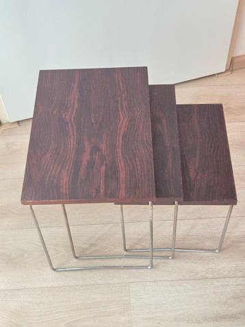 Van Elderen / Brabantia - Set bijzettafels (3) - Palissander