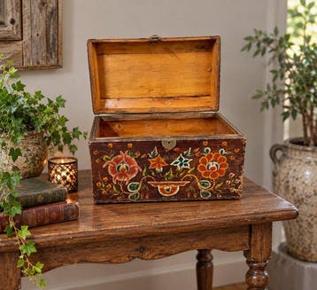Krat - Hout - koffer handmade, Antiek en Kunst
