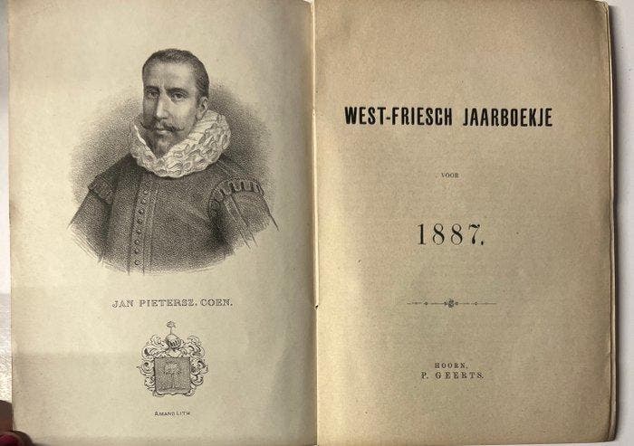 P. Geerts (red) - West-Friesch Jaarboekje voor 1887, over, Antiek en Kunst, Antiek | Boeken en Manuscripten