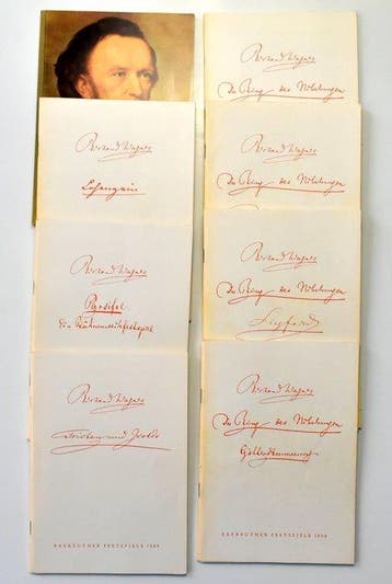 Bayreuther Festspiele - Box mit 8 Programmhefts - 1968