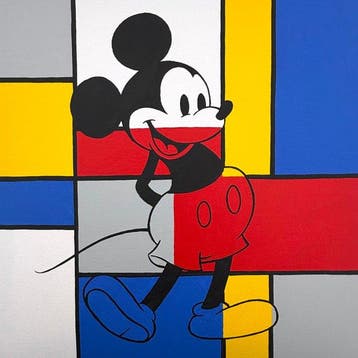 PAAPI (1986) - Mickey Mouse x Mondriaan, Antiek en Kunst