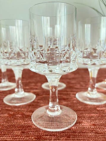 Vintage Weingläser von Rosenthal, Ätzpunze - Drinkglas (6) -